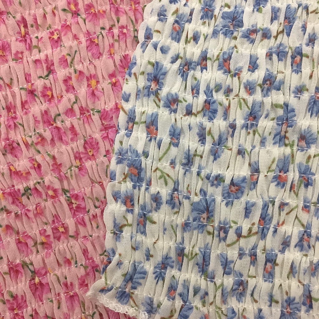 Áo croptop hai dây hoa nhí thân chun có 5 màu