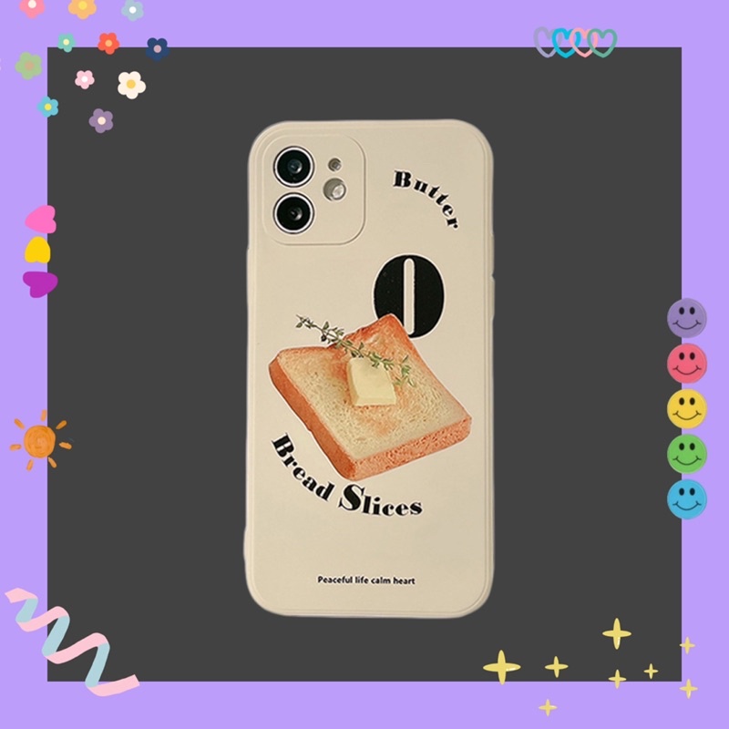 Case ốp lưng iphone tone trắng bánh 🧈 Butter Sandwich 🥪