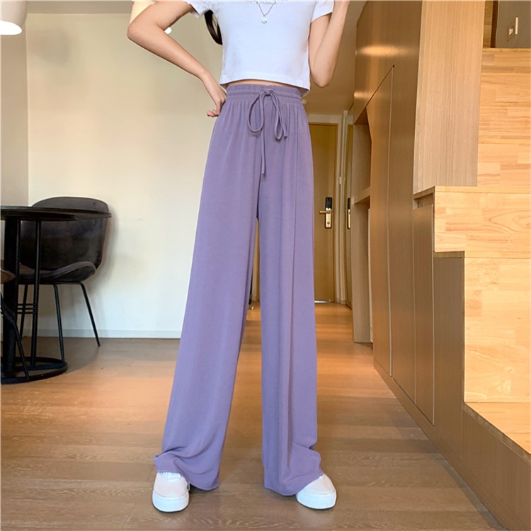 Xiaozhainv Quần Dài Ống Rộng Lưng Cao Thời Trang Mùa Hè Dành Cho Nữ | BigBuy360 - bigbuy360.vn