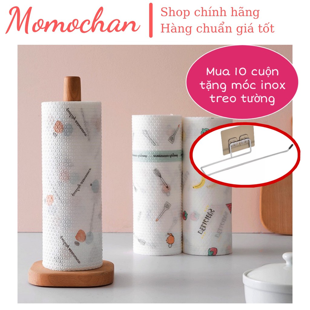 [Mã 267FMCGSALE giảm 8% đơn 500K] Cuộn khăn/giấy lau bếp đa năng vải không dệt tái sử dụng