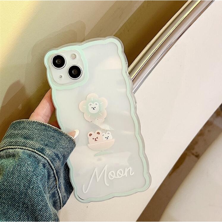 Ốp lưng iphone Ốp Điện Thoại Silicon In Hình Gấu Hoạt Hình Cho iPhone12Pro 14promax 14pro 6 / 7 / 8Plus / Pro / Max / 14-14 Dinuo case