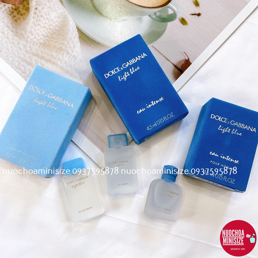 NƯỚC HOA MINI Light Blue EDP & EDT 4.5ml - 25ml