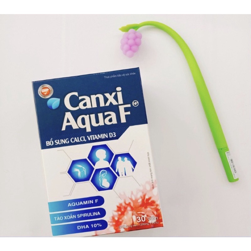Canxi AquaF - chiết suất từ tảo biển đỏ hộp 30 viên