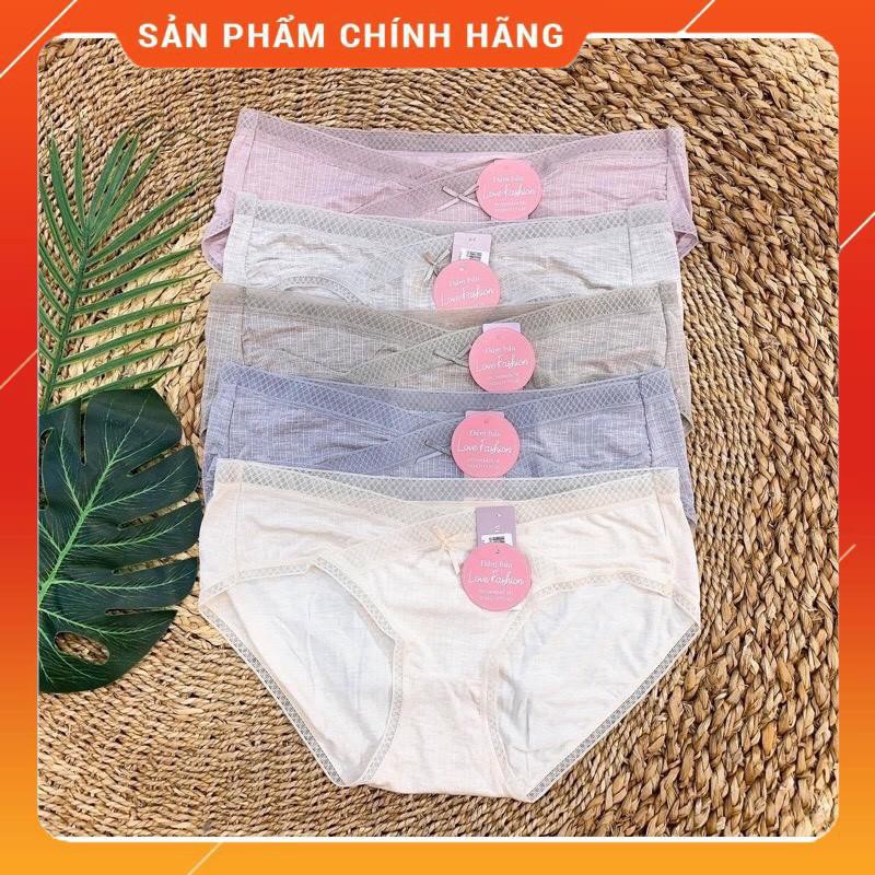 [Hàng loại 1]Quần lót bầu cạp chéo co giãn chất thun cotton sợi tre mỏng mát mùa hè kháng khuẩn dành cho mẹ bầu sau sinh