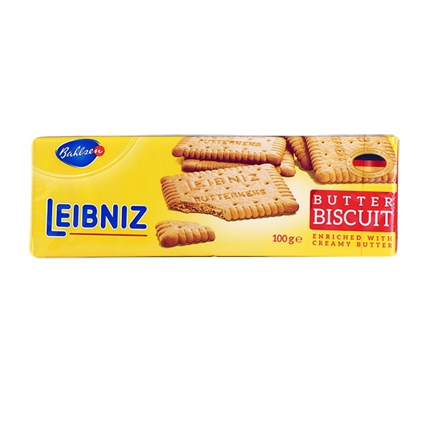 3 gói bánh quy bơ Leibniz Đức 100g bơ tự nhiên và dầu hướng dương, bánh thơm ngon giòn tan