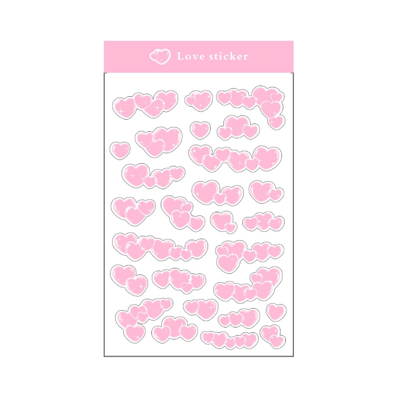 Hình dán hoạt hình bong bóng lấp lánh bằng PVC chống thấm nước