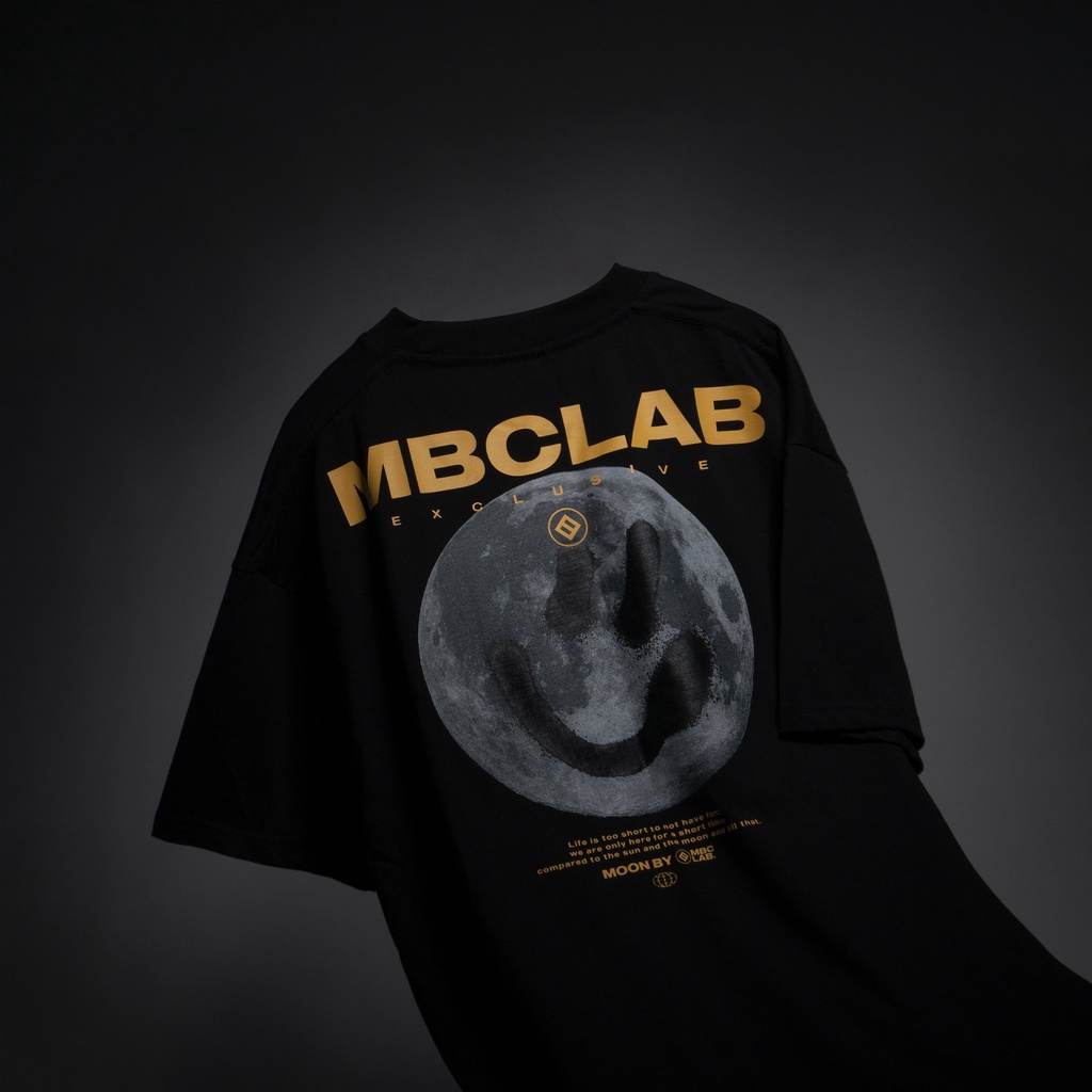 [Mã SRBACK010912 hoàn 20K xu đơn 50K] Áo Thun Cổ Tròn MBC Smiley Moon - Đen | BigBuy360 - bigbuy360.vn