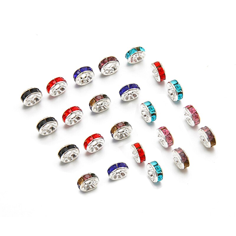 50 Hạt đá pha lê họa tiết không gian siêu tốc dùng làm phụ kiện trang sức thủ công 4 6 8 10mm