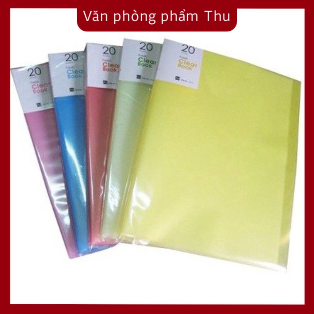 Bìa lá nhựa khổ A4 20/40/60/80/100 VC - BÌA HỒ SƠ LÁ - BÌA LÁ TRONG