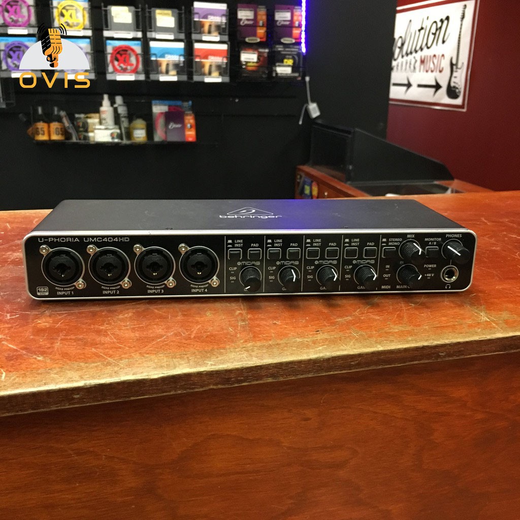 Behringer U-Phoria UMC404HD | Sound Card Thu Âm 4 Cổng Chuyên Nghiệp