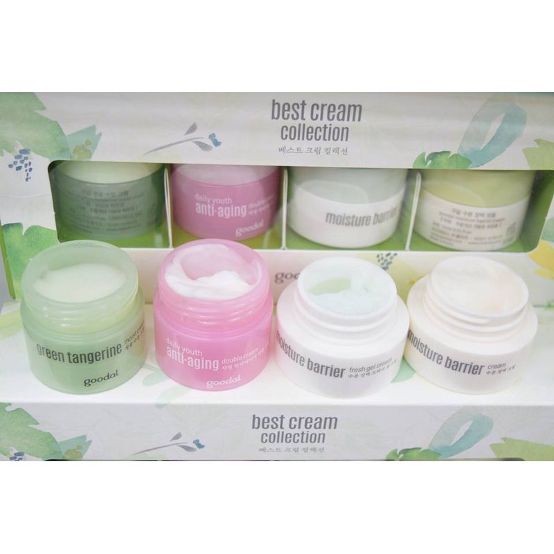 Set 4 Hộp Dưỡng Da Ốc Sên Mini Goodal Best Cream Collection Hàn quốc
