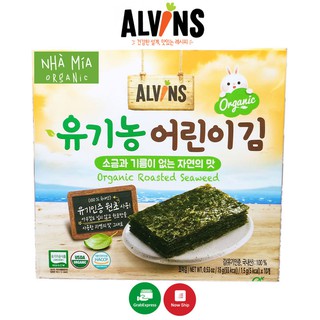 Rong biển hữu cơ Alvins Hàn Quốc chính hãng (hộp lớn) - cho bé ăn dặm 6M+