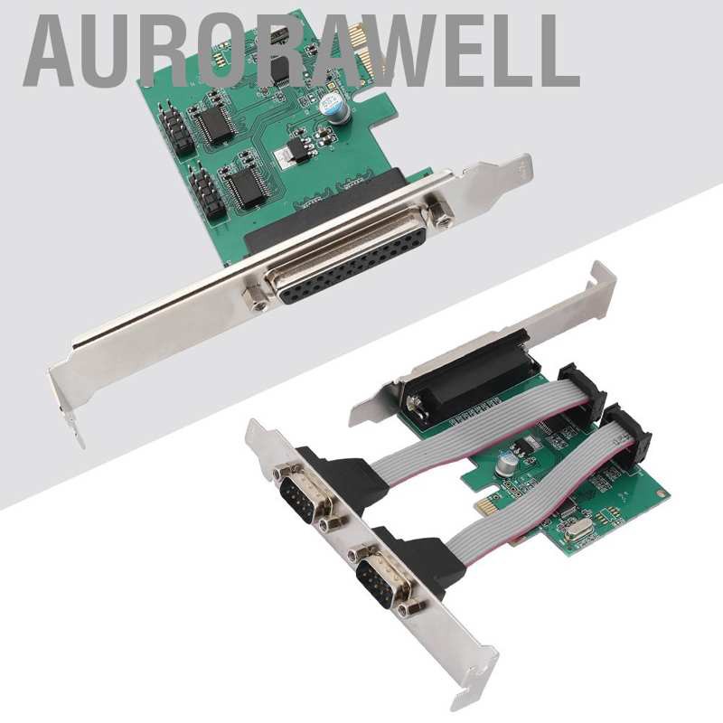 Aurorawell CH382L PCI-E to 2 Serial +1 Parallel Port d Desktop PCI Expansion Card GS