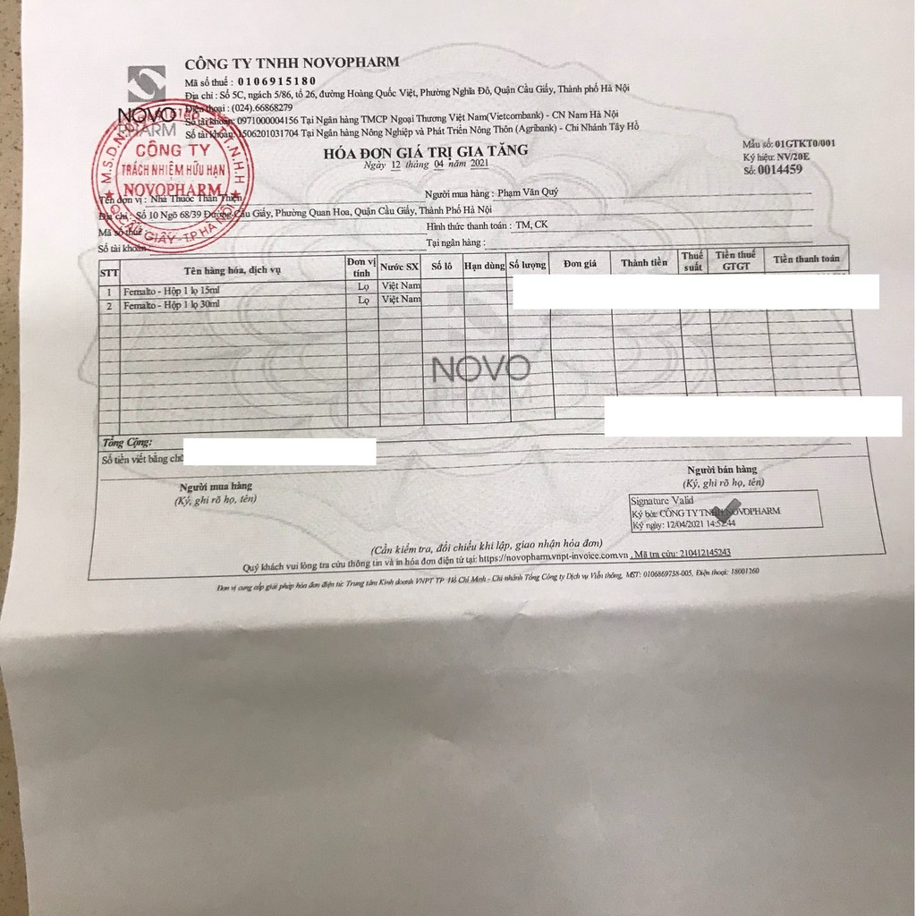 Sắt nước Femalto – Hỗ trợ bổ sung sắt hữu cơ cho bà bầu, người thiếu máu (lọ 30ml)