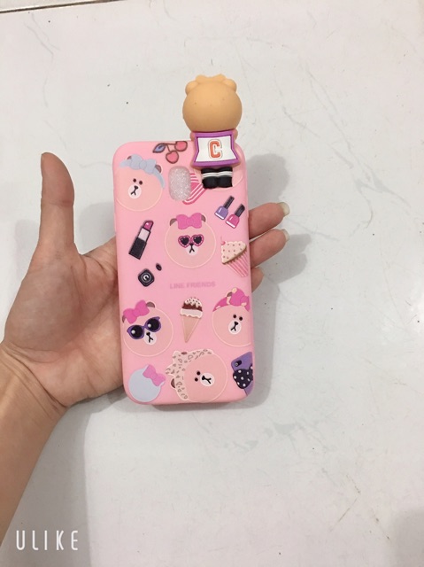 Ốp lưng sam sung J5Pro,J5 Pro cao su nền hồng