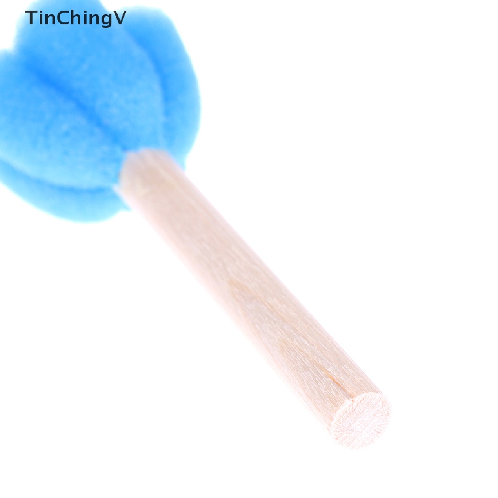 Bộ 5 Cọ Xốp In Hoa Đồ Chơi Cho Trẻ Em
