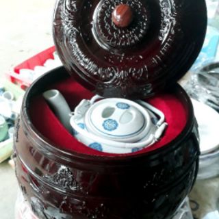 Bộ ủ ấm tích giả gỗ 1,5lit