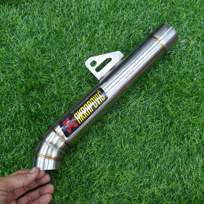 Pô Akrapovic Không Nỉ Inox 304