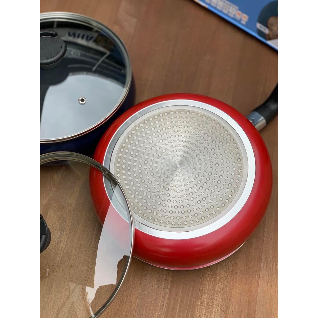 Chảo sâu lòng DCM 24cm hàng chính hãng Nhật Bản, dùng với mọi loại bếp, bảo hành lên tới 12 tháng