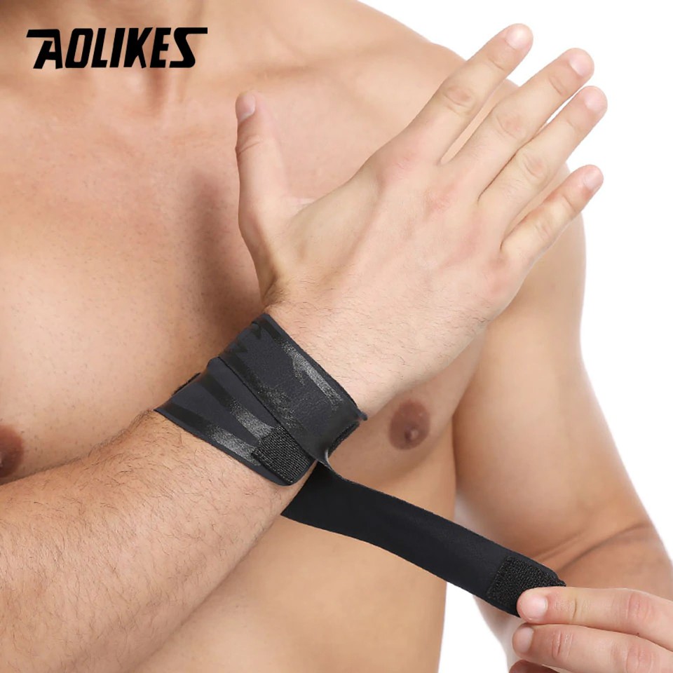 Quấn bảo vệ cổ tay AOLIKES A-7930 đàn hồi thoáng khí Sport wrist protector