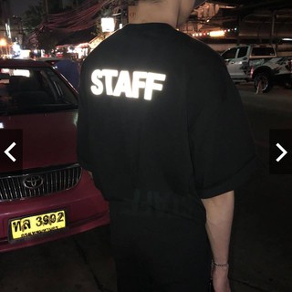 Áo Thun STAFF PHẢN QUANG Unisex (Chụp FLASH mới phản quang)