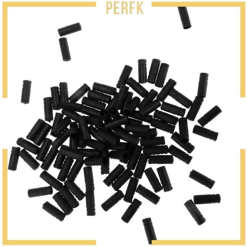 Set 100 Nắp Đậy Dây Cáp Phanh Xe Đạp Màu Đen