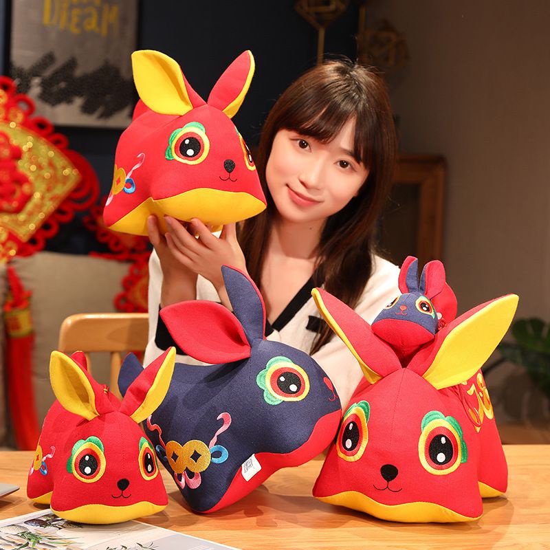 Thỏ Nhồi Bông Trung Hoa Trang Trí Năm Mới 2023