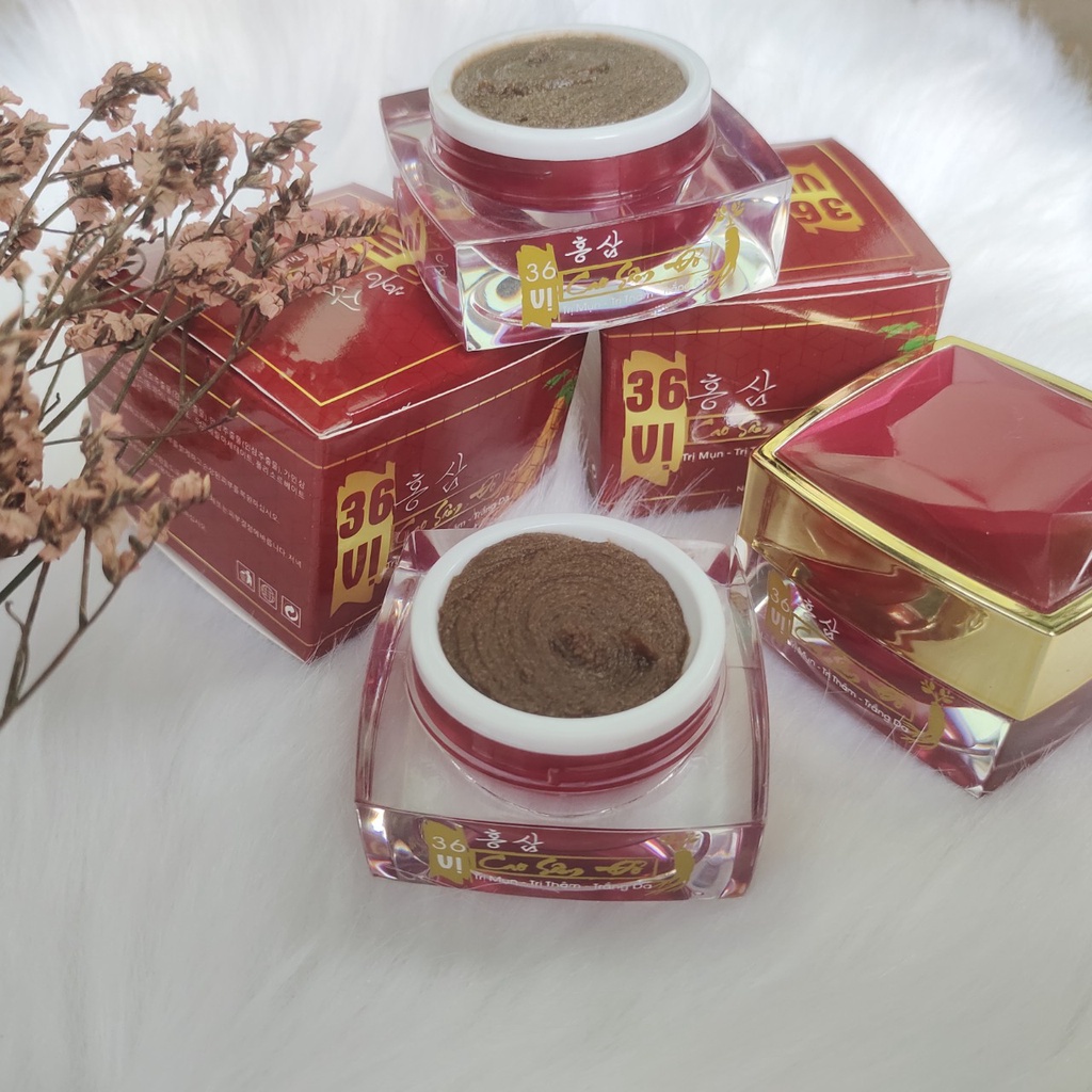 CAO SÂM ĐỎ mix tinh bột nghệ đen ấn độ - hàng chuẩn hanmade tri mụn hiệu quả