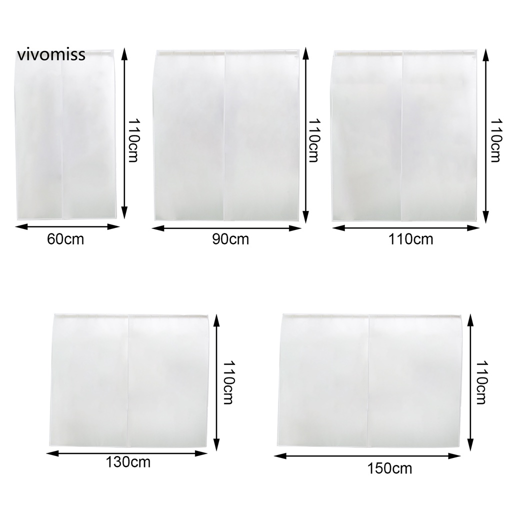 Túi Bọc Quần Áo Hai Mặt Trong Suốt Chống Ẩm Chống Bụi Tiện Dụng Cho Phòng Ngủ