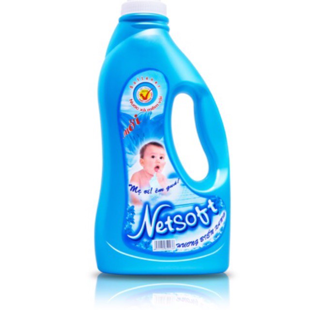 Nước xả vải Netsoft 2 L xanh biển