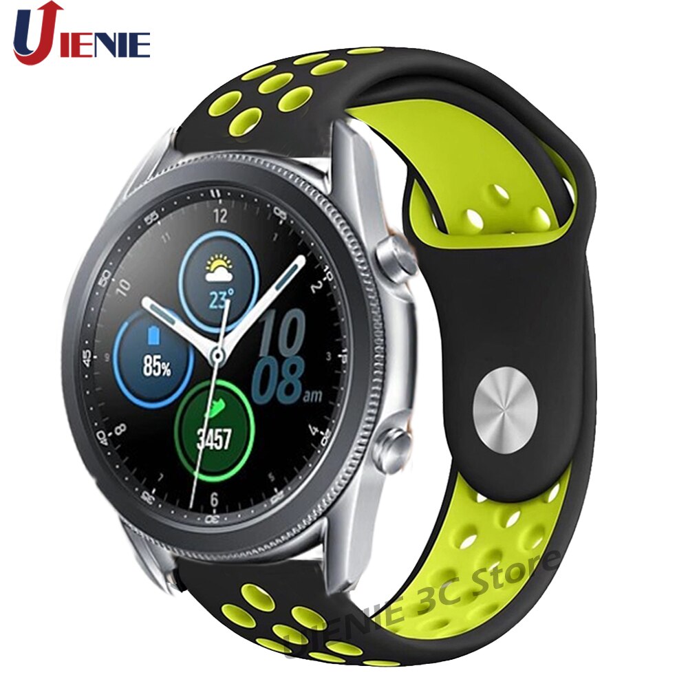 Dây đeo silicon kích thước 20 / 22mm chất lượng cao cho đồng hồ thông minh Samsung Galaxy Watch 3 41mm 45mm