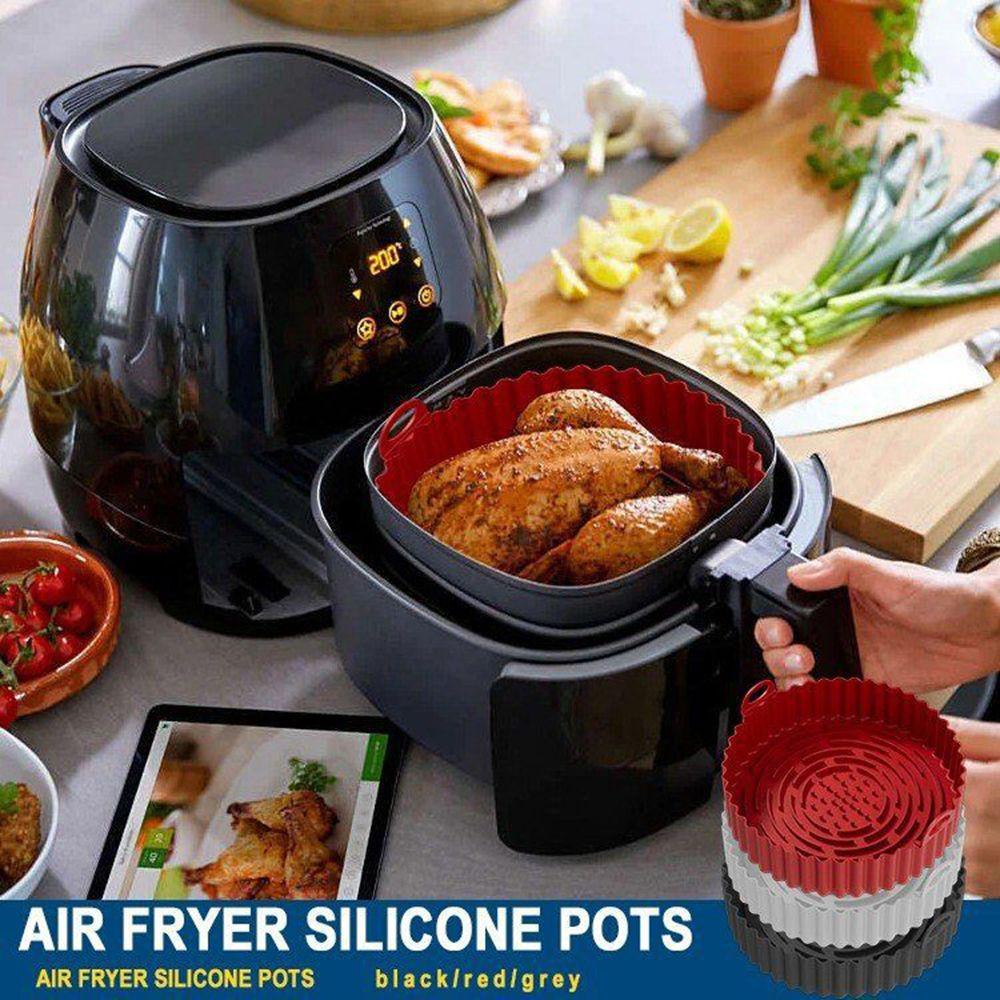 Phụ Kiện Thay Thế Rổ Vuông Bằng Silicone Cho Nồi Chiên Không Dầu