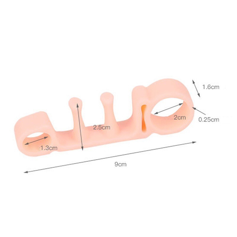 Set 2 miếng đệm dán tách ngón chân linh hoạt hỗ trợ chỉnh hình