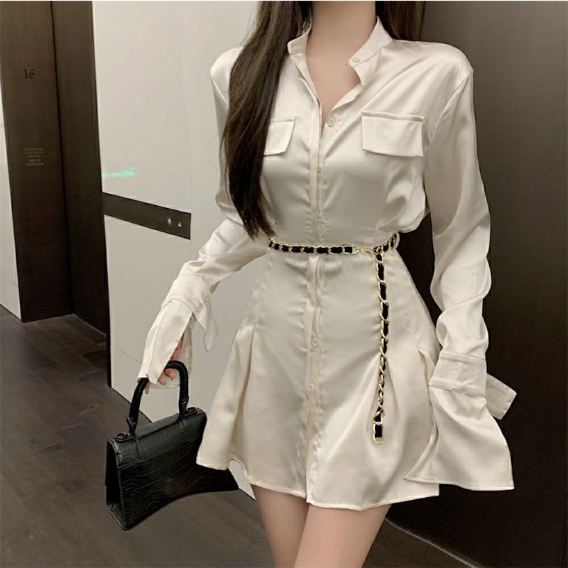 áo sơ mi liền váy
