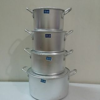 Combo Bộ 4 Nồi Nhôm (Bảo Hành 12Thang)Size 16,18,20,24