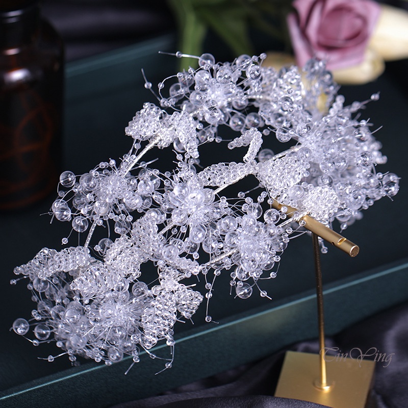 Cài tóc GETNOIVAS dây đính đá phối tua rua thời trang cho nữ