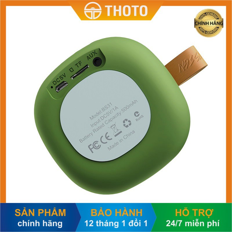 [Thoto Shop] Loa mini không dây di động bluetooth HOCO BS31 Bright sound - hàng chính hãng