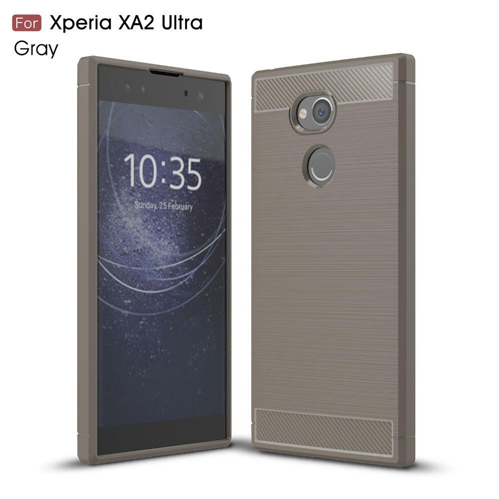 Ốp Lưng Sony XA2 Ultra dẻo cacbon phay xước chống sốc
