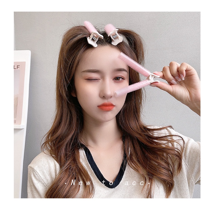 Kẹp tóc ống lô tạo kiểu phồng mẫu 2021 phong cách Hàn Quốc mới