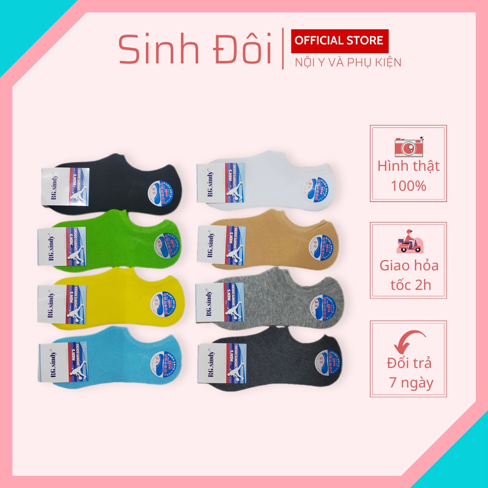 Vớ/tất nữ cổ ngắn trơn cao cấp Sindy chất cotton siêu co giãn thấm hút mồ hôi chống hôi chân thoáng khí