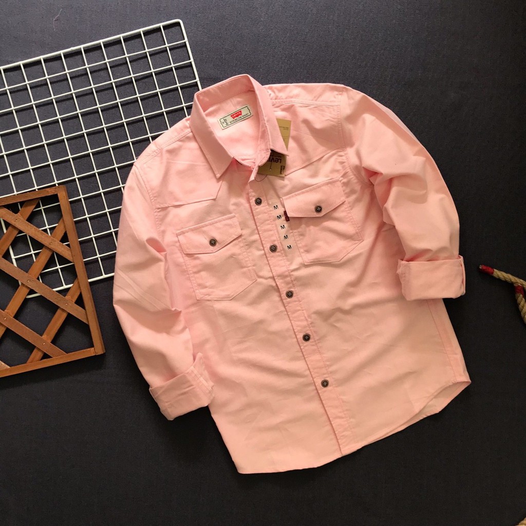 ÁO SƠ MI NAM 2 TÚI TRẮNG | BigBuy360 - bigbuy360.vn