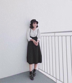Set yếm vintage kèm áo