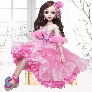 Búp bê BJD cao 60cm Váy Hồng Kiêu Sa