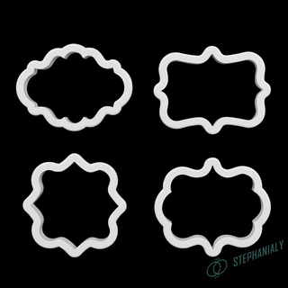 4pcs Plastic Pastry Cookie Biscuit Cutter Cake Decorating Mold Tool
