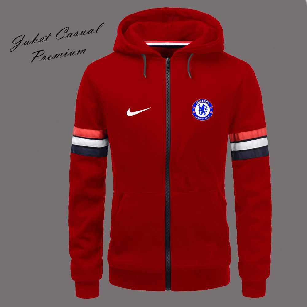 Áo Hoodie Tay Dài In Logo Chelsea Chất Liệu 100% Dày Dặn Thời Trang Cho Nam