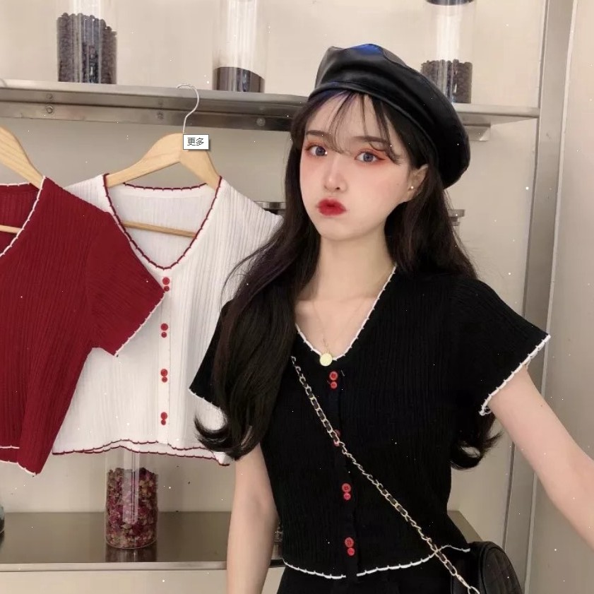 SUXI Áo Sơ Mi Ngắn Tay Dáng Ôm Thời Trang Mùa Hè Cho Nữ