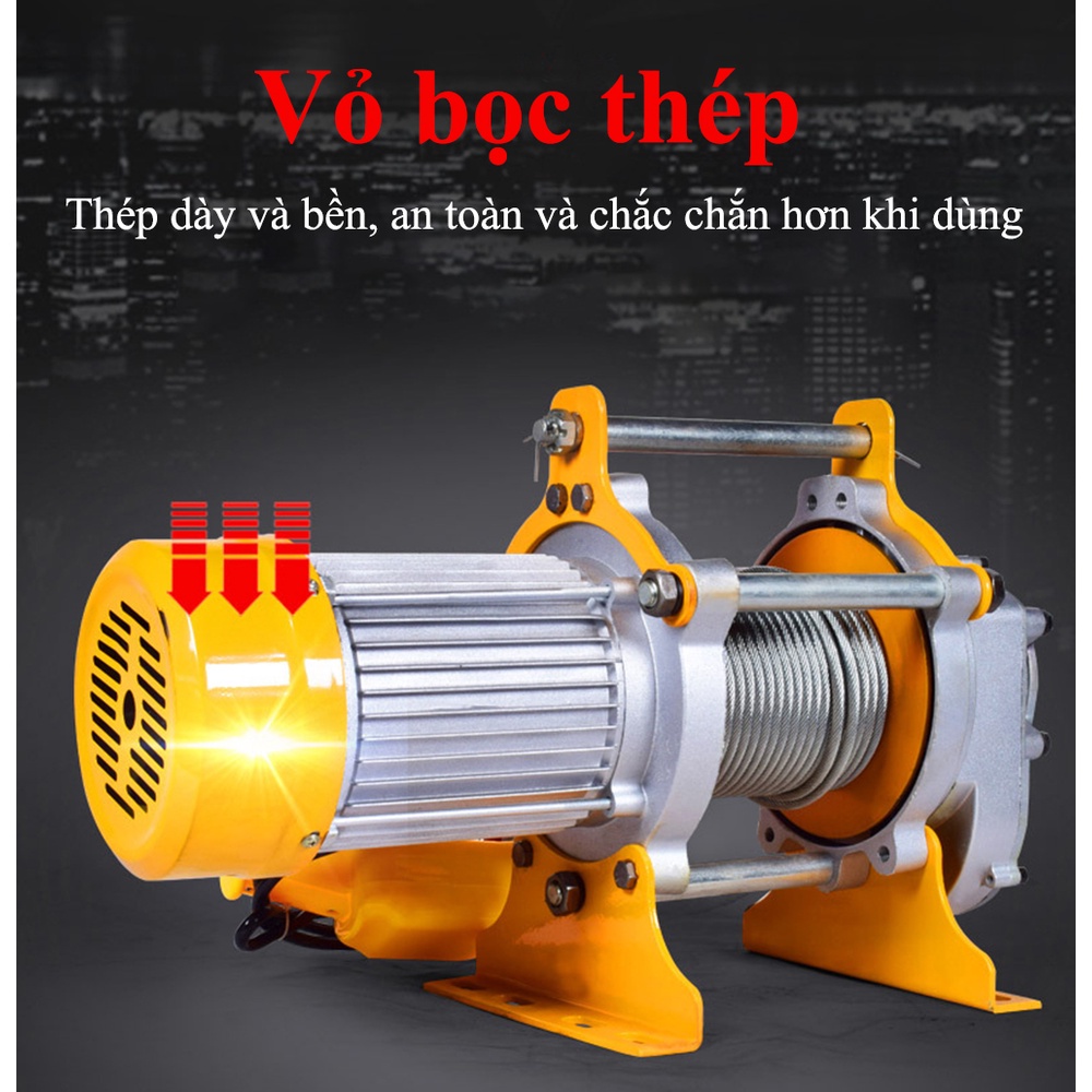 Tời mặt đất nhanh ABG SGQZ 250 - 500KG công suất lên tới 2.2KW, tăng năng suất làm việc, tiết kiệm thời gian