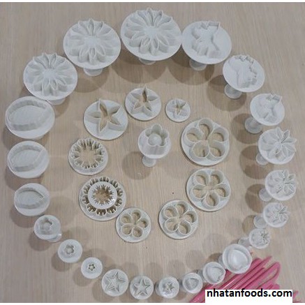 Bộ nhấn fondant 33 món