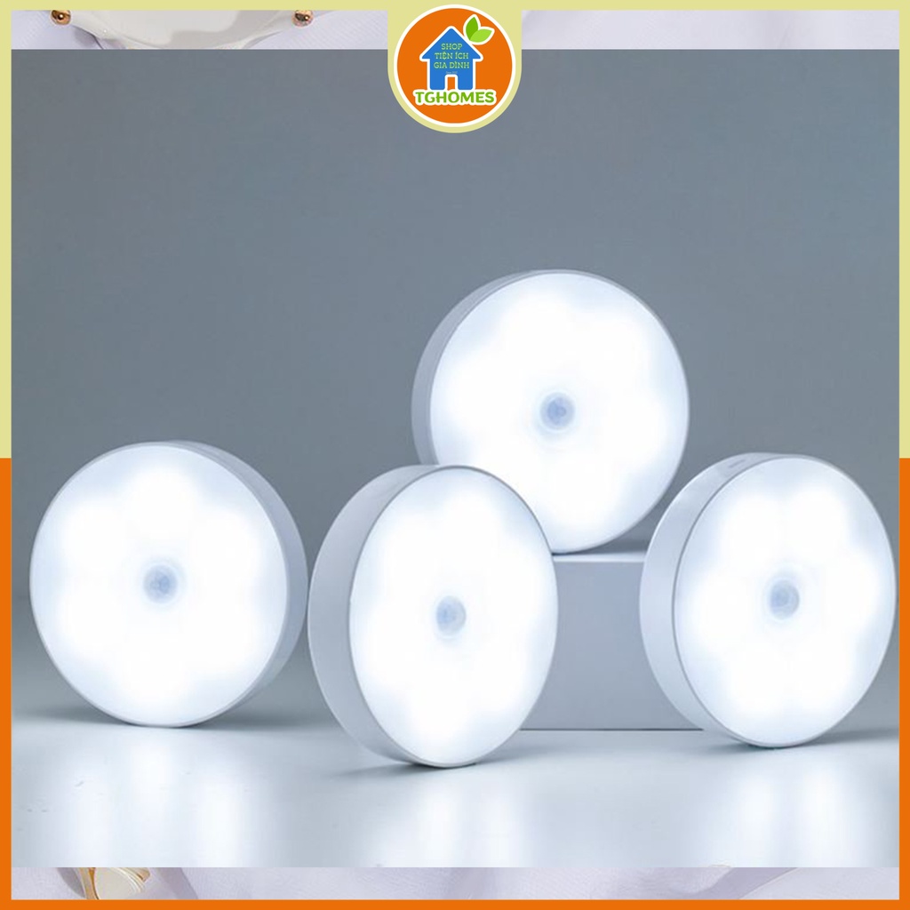Đèn ngủ cảm ứng chuyển động dán tường sạc pin tích điện góc chiếu 120 độ có tặng kèm dây cáp sạc micro type C-GD279