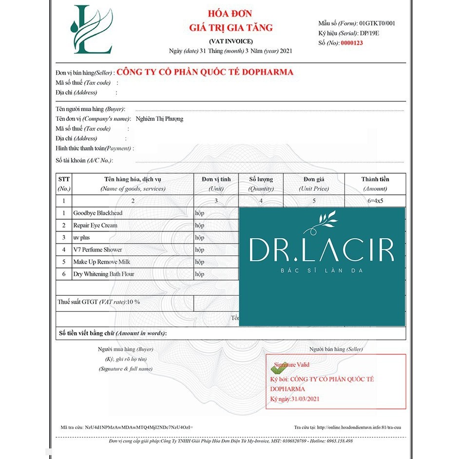 Viên Uống Trắng Da - Mờ Nám - Giảm Nếp Nhăn GLUTATHIONE 600 ĐR LACIR